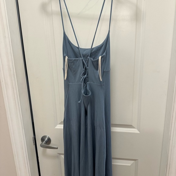 Aritzia Dreamweaver Dress #118105 Slab Blue Size M - Picture 2 of 5